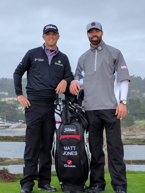 Matt Jones, Pro Golfer, with Chad Patton, co-founder of Stream Logistics